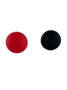 Massagebal zwart en rood