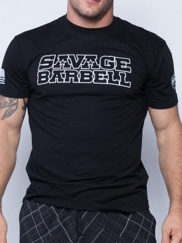 Suicide-Squad-Men's-T-Shirt-Savage-Barbell