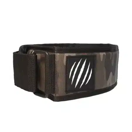 Camo "APEX" Weight Lifting Belt Premium Leather Bear KompleX